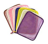 DEARMAMY 8 Pièces Tissu de bain facial de toilette pour le corps scrubber serviette exfoliante exfoliant visage mieux de toilette exfoliant bain exfoliant nylon