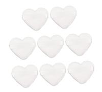 DEARMAMY 8pièces Houppettes à Forme De Cœur Lot Pour Fond De Anti- Blush Douce Et Compacte Facile à Transporter Et Ranger