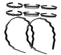 DEARMAMY 8Pièces Non Slip Hairbands For Women Fashionable Textured Headbands For Face Washing Suitable For Various Hairstyles Durable And Lightweight Design