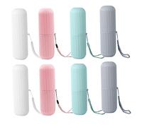 DEARMAMY 8pièces Porte-Brosse à Dents Et Gobelet De Voyage Boîte De Rangement pour Dentifrice Articles De Soins Personnels pour Voyager