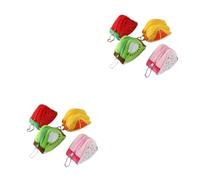 DEARMAMY 8pièces Porte-Monnaie Forme De Fruits Peluche De Pastèque Fruit du Dragon Kiwi De Rangement Créatif pour Femmes pour Petits Objets