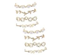 DEARMAMY 8pièces Quatuor De Clips Décoratifs Pour Chaussures Accessoires Élégants Pour Sneakers Avec Perles Et Strass Décoration Pratique Et Légère Pour Baskets Et Chaussures