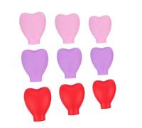 DEARMAMY 9pièces Étui pour Pinceaux de Maquillage Support Protège-pinceaux Silicone Couvre-pinceaux de Protection