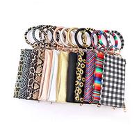 DEARMAMY à Main Femme pailleté Pochette Femme Cuir Portefeuilles Femme sachets Zip Wallet for Women Portemonnaie Femme Pochette Zip à Main Mode Femme à Monnaie Femme Golden