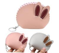DEARMAMY à Main Portefeuilles Femme Wallet for Women Main Tirette Portable Sporran Porte-Monnaie en Toile à Monnaie Filles Porte-Monnaie pour Filles Porte-Monnaie Femme Rose