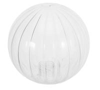 DEARMAMY Abat-jour en Verre Borosilicaté Transparent 12 Cm Rayé pour Ampoules G9, Diamètre 22 Mm, Globe Sphérique Remplaçable, Cache-ampoule Décoratif pour Lampes Suspendues et Lampes