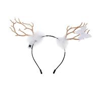 DEARMAMY Accessoire de Cheveux de Noël Forme Cerf Serre-tête Lumineux pour Fêtes Festif pour Photos