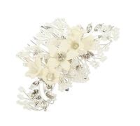 DEARMAMY Accessoires Cheveux Pour Femme Peigne Fleur Mariage Pince Cheveux Latérale Perles Accessoires Décoratifs Mariée