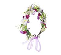 DEARMAMY Accessoires de cheveux boho casque bandeau bandeau à fleurs coiffes de fleurs artificielles Tissu d'externalisation Violet