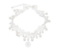 DEARMAMY Accessoires De Cheveux En Perles Pour Filles Coiffe Demande En Mariage Bouquet De Roses Bandeaux De Lys -Tête En Perles Accessoires Pour Cheveux De Fille Ras Du Cou