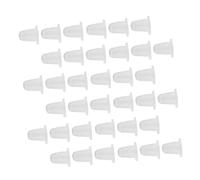DEARMAMY Accessoires de Maquillage Silicone 200pcs Godets à Pigments Souples en Silicone Blanc, Stabilité et Pratique pour Tatouage Semi-permanent
