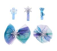 DEARMAMY Accessoires Pour Cheveux Pour Filles Pinces À Cheveux Strass Nœud Ensemble D'élastiques Pour Garçons Et Filles