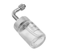 DEARMAMY Accessoires Pour Compteurs D'injection D'oxygène Verre Aerogommeuse Petits Pots Bouteille Vide Minuscules Bouteilles Petites Bouteilles Avec Couvercles Métal