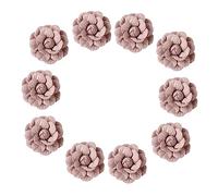 DEARMAMY Accessoires Vestimentaires Floraux Décoratifs Camélia En Cuir Microfibre 10 Pièces Taille Moyenne Diy Pour Femmes Et Filles Décoration Vêtements Broche