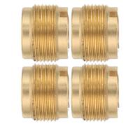 DEARMAMY Adaptateur Fileté en Laiton 3/8 Femelle vers 5/8 Mâle Lot de 4 Écrous Moletés pour Pied de Micro Fixation Stable pour Trépied Suspendre Antichoc Usage Professionnel Studio et