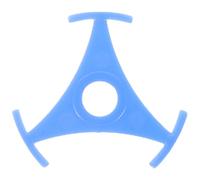 DEARMAMY Adaptateur pour Disques Vinyles, Accessoire pour Platine Vinyle, Adaptateur de Disque en Plastique, Triangle et Circulaire, Bleu, Facile à Utiliser, pour Tourne-Disque