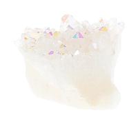 DEARMAMY Amas de Cristaux Sept Couleurs 20-30g en Quartz Brut Naturel, Pierre Précieuse de Protection Énergétique Reiki, Spécimen Minéral Décoratif pour Bureau, Yoga et Contemplation