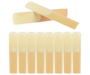 DEARMAMY Anches de Saxophone Alto Traditionnelles Force 2,5 - Lot de 10 Anches Naturelles pour Saxophone Débutant - Accessoires de Remplacement Compact et Pratique pour Instruments à Vent