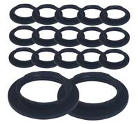 DEARMAMY Anneaux de Verrouillage pour Douille E27 E26 en Plastique Pet Noir 50 Pièces Support D'abat-jour Fileté Fixation Luminaire Éclairage Intérieur