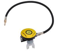 DEARMAMY Appareil Respiratoire de Plongée Secondaire en Silicone Jaune | Usage Professionnel ou Récréatif, Léger, sans Odeur, Adapté aux Passionnés de Plongée