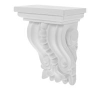 DEARMAMY Applique Décorative Sculptée en Pu Blanche, Console Européenne pour Décoration Intérieure, Moulure D’angle Large 11,5 Cm, Garniture Décorative pour Meubles et Encadrements,