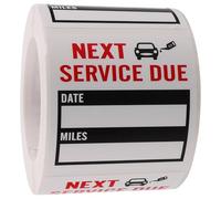 DEARMAMY Autocollant Rappel Vidange Huile Noir Adhésif Imperméable Étiquette Service Voiture Maintenance Rappel Entretien Auto pour Pare-brise