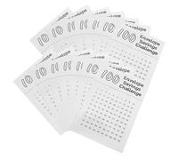 DEARMAMY Autocollants Chiffres Adhésifs Imperméables Ronds 1 CM Diamètre 25 Feuilles Numéros 1-100 pour Organisation Scolaire Décoration Intérieure et Marquage Extérieur