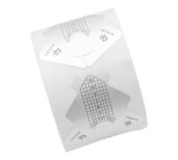 DEARMAMY Autocollants Pour Nail Art Forme D'ongle Poisson 300 Pièces Papier Aluminium Épais Extension Ongles Professionnels Salon Manucure