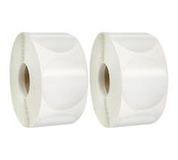 DEARMAMY Autocollants Ronds Transparents 500 Pcs 25 Mm Adhésifs pour Emballage, Étiquettes Auto-adhésives Scelleuse Enveloppes, Usage Bureau et Emballage Présent