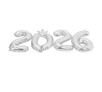 DEARMAMY Ballons Chiffres Argentés Aluminium Décoration Flottante Facile pour Fête Nouvel An Anniversaire et Cérémonie Visibilité Importante pour Photos et Ambiance Festive
