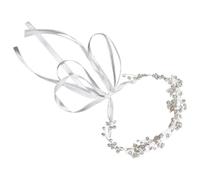 DEARMAMY Bandeau à Fleurs Pour Fille Couronne De Première Communion Accessoire De Cheveux De Mariage Avec Ruban