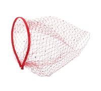 DEARMAMY Bandeau à Voile en Résille Rouge Vif Strass, Coiffe Vintage Années 1920, Accessoire Mariage et Cocktail, Voile Intégral Couvrant le Visage, pour Cérémonie et Fête
