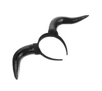 DEARMAMY Bandeau Corne De Simulation Cosplay De Cornes De Démon Déguisements D'halloween Cornes De Démon D'halloween Klaxon Pneumatique Bandeau De Diable D'halloween Black Plastique