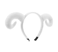 DEARMAMY Bandeau Corne du Diable Accessoires d'Halloween pour femmes nouveaux bandeaux Casque de fête bandeaux de cosplay pour les femmes bandeaux d'halloween pour femmes coton blanche