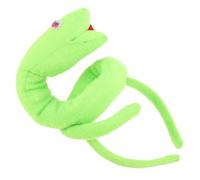 DEARMAMY bandeau de serpent chapeau de magicien costumes d'halloween pour femmes déguisements d'halloween cornes cosplay bandeau serpent cosplay Bandeau d'Halloween peluche courte Green
