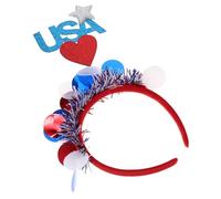 DEARMAMY bandeau du jour de l'indépendance casque du 4 juillet Bandeau du 4 juillet pour femme decoration cheveux décoration cheveux rave coiffe de cosplay Bandeau du Jour de l’Indépendance