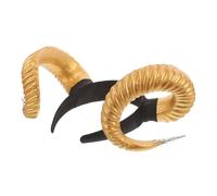 DEARMAMY bandeau en corne du diable costume de cornes de diable bandes groupe bandeaux accessoires de cheveux pour femmes Accessoires de cheveux pour les filles Plastique Golden