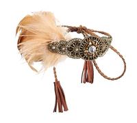 DEARMAMY Bandeau Fantaisie Pour Bal De Bandeau À Clapet Bandeaux Pour Femmes Coiffe À Strass Coiffe Des Années 1920 Pour Femmes Coiffes Ornées De Bijoux Des Années Folles Faux