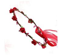 DEARMAMY Bandeau Rose Pour Fille Serre-tête Décoratif Avec Fleur Accessoire Cheveux Garçon Fille