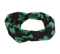 DEARMAMY Bandon Irlandais Féminin Pour La Saint-patrick Avec Une Imprimé Shamrock Adapté Au Yoga Et Aux Accessoires De Cheveux Élastiques Et Sportifs Et Confortables