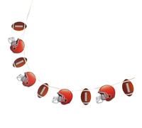 DEARMAMY Bannière Décorative Football Américain en Papier Léger et Résistant Guirlande de Fanions Rugby pour Décoration Fête Sportive et Anniversaire Accessoire Suspendu pour Mur ou