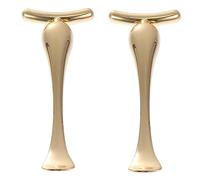 DEARMAMY Bâtonnets De Beauté Et Bâtonnets De Crème Yeux Visage, Lot De 2, En Alliage De Zinc Doré, Massage Anti-rides, Adaptés Pour Femmes, Soins Quotidiens Du Contour Des Yeux