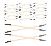 DEARMAMY Bâtonnets de Ponçage Double Embout en Bois pour Nail Art et Repousse-Cuticules 60 Pièces Grains Noir et Gris Outil Jetable de Manucure pour Soins Précis des Ongles Usage