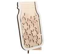 DEARMAMY Bocal à Récompenses en Bois 1 Pièce D’Étoile pour Gestion du Comportement en Classe Pot Récompense Éducatif DIY pour Garçon et Filles Outil de Motivation Scolaire Polyvalent