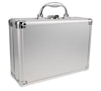 DEARMAMY Boîte à Outils en Alliage D’Aluminium Petite Taille avec Doublure en Velours Mallette Rigide Verrouillable Étui de Transport Portable pour Rangement D’Outils Appareils