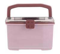 DEARMAMY Boîte à Remède Familiale Portable en Plastique Robuste avec Poignée Compartiments Ajustables et Couvercle Sécurisé Rangement Pratique pour Pilules et Fournitures Médicales à