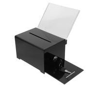 DEARMAMY Boîte à Suggestions et Dons Acrylique avec Serrure Boîte de Collecte et Plaintes Transparente Urne de Vote Publique Sécurisée pour Bureau et Événements