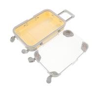 DEARMAMY Boîte Coffret faux cils mini valise mini-voyage porte-étui à cils récipient à cils étui de rangement pour cils Mini contenants de maquillage étui porte-cils Plastique rose