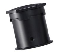 DEARMAMY Boîte De 2 Pièces Outil De Gravure De Moxa Massage Brûleur à Cône De Moxa Magnétique Réservoir De Chaleur Moxa Support De Cône De Moxa Black Métal Magnétique