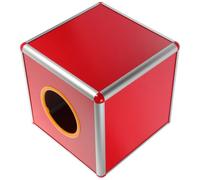 DEARMAMY Boîte de Tirage au Sort Carrée Rouge en Alliage D'aluminium et Plastique, Grosse Capacité, Solide et Lisse, pour Jeux et Fêtes